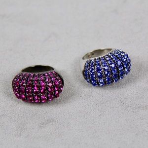 Jewelry - Blue and Raspberry Colored Statement Rings Jewelry - Blue and Raspberry Colored Statement Rings